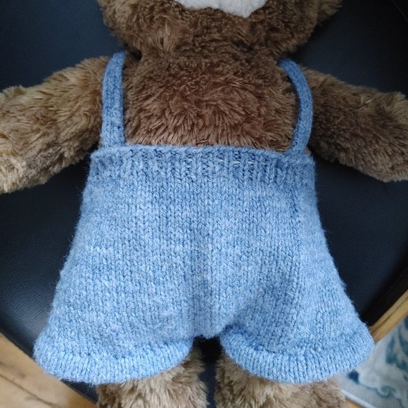 Hand Crafted Other - Build-A-Bear Compatible Casual Knit Overalls - Hand Made OOAK